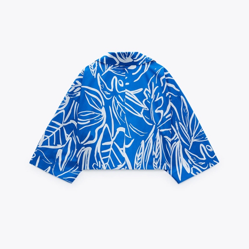 Zara Printed Crop Top - Picture 9 of 9